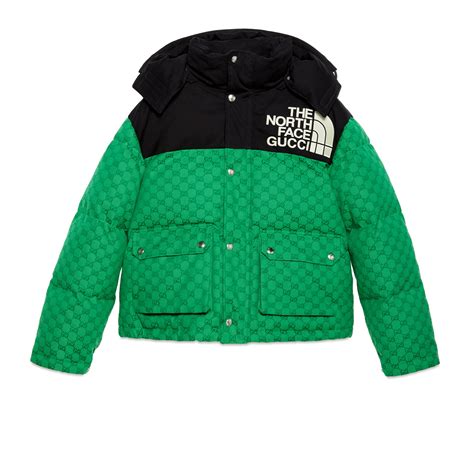 north face Gucci jacket green